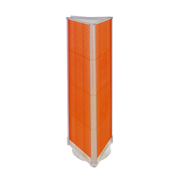 Three-Sided Pegboard Floor Revolving Display Panel Size:16" x 60"